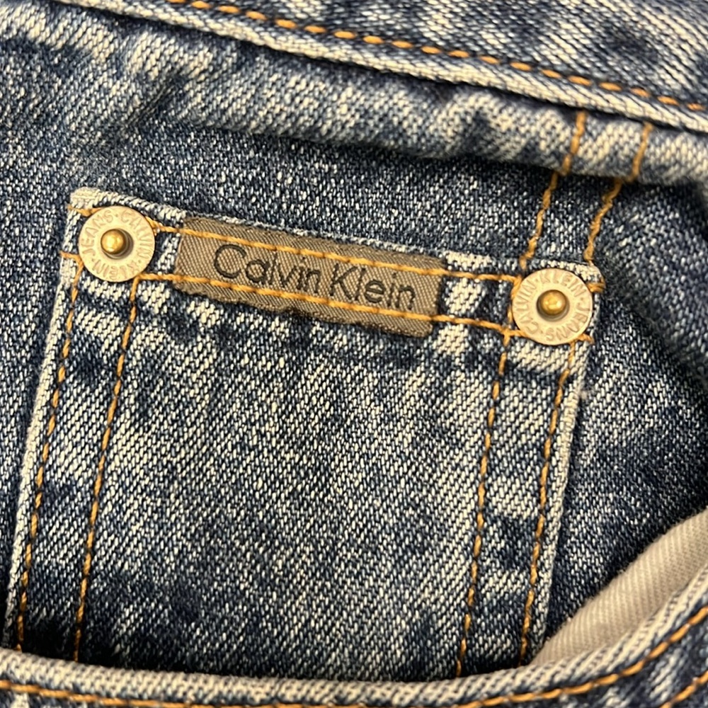 Vintage Calvin Klein Blue Denim Jeans Size 8 - Picture 2 of 6